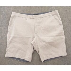 Ted Baker London Shorts Mens 40 Gray Flat Front Chinos Mid Rise 10" New